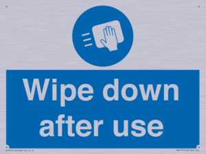 Wipe down after use